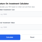 ROI formula showing how to calculate return on investment